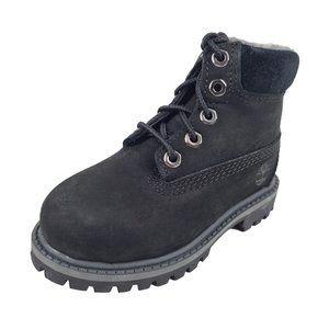 Timberland 6 In Premium Boot Wheat Black TODDLER Waterproof Outdoors